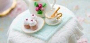 tea party on a cupcake